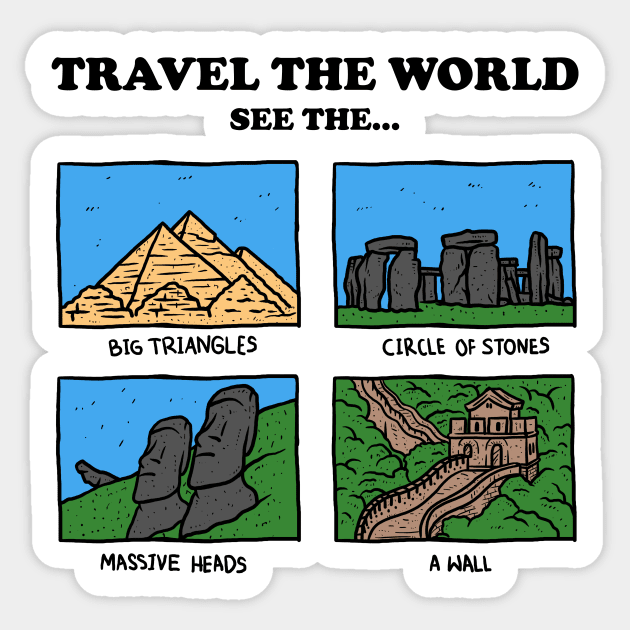 See The World (Silly Names) Sticker by dumbshirts